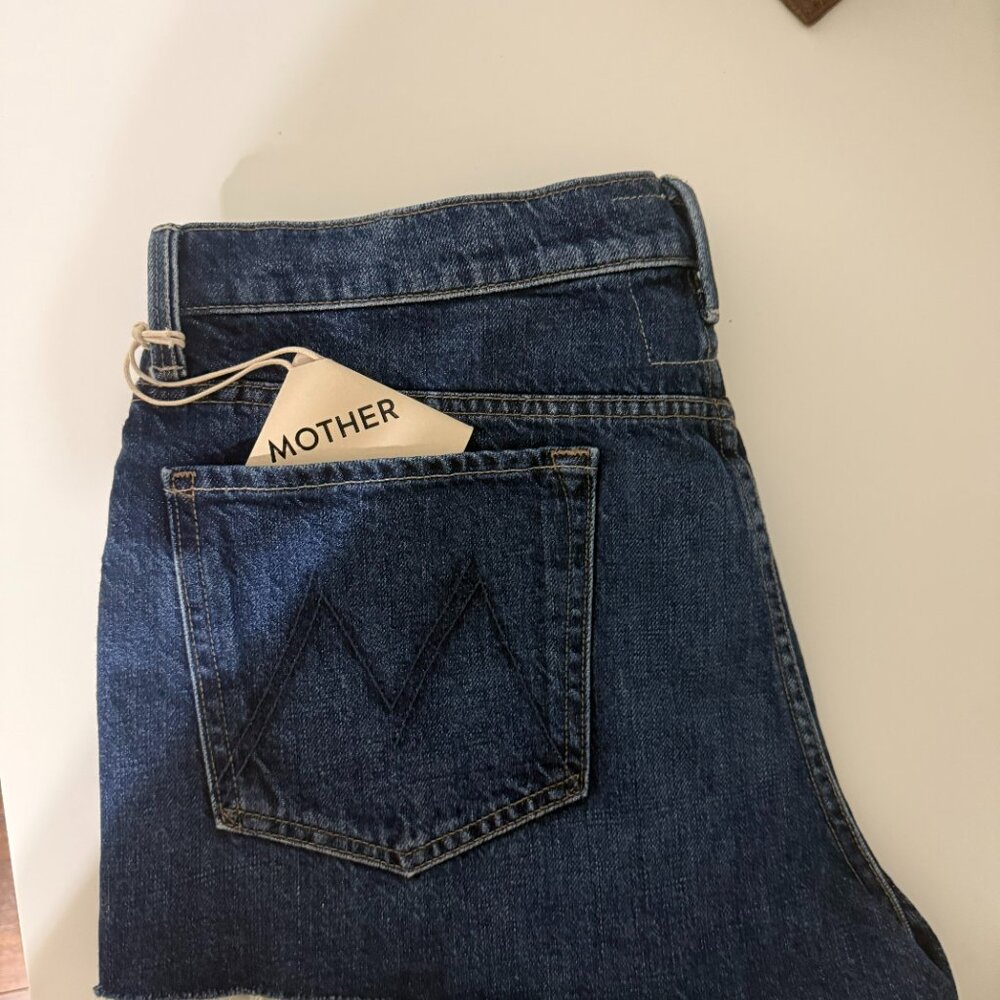 Brand New W/Tags Mother Women Denim Shorts COLOR: Did You Bring Me Anything - Picture 6 of 9